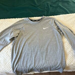 Nike Dri-FIT Gray Swim Shirt